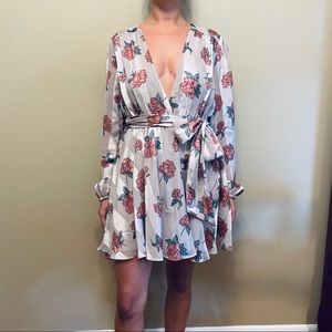 Lovers & Friends Tie Belt Print Dress